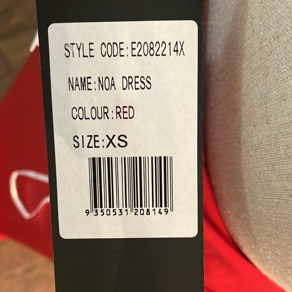 Elliatt Red Satin Halter Long Formal Gown - Picture 9 of 9